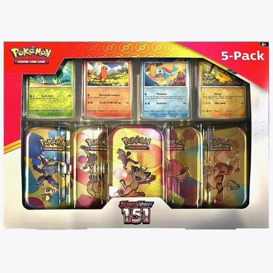 Meowth Scarlet & Violet 151 Mini Tin 5-Pack